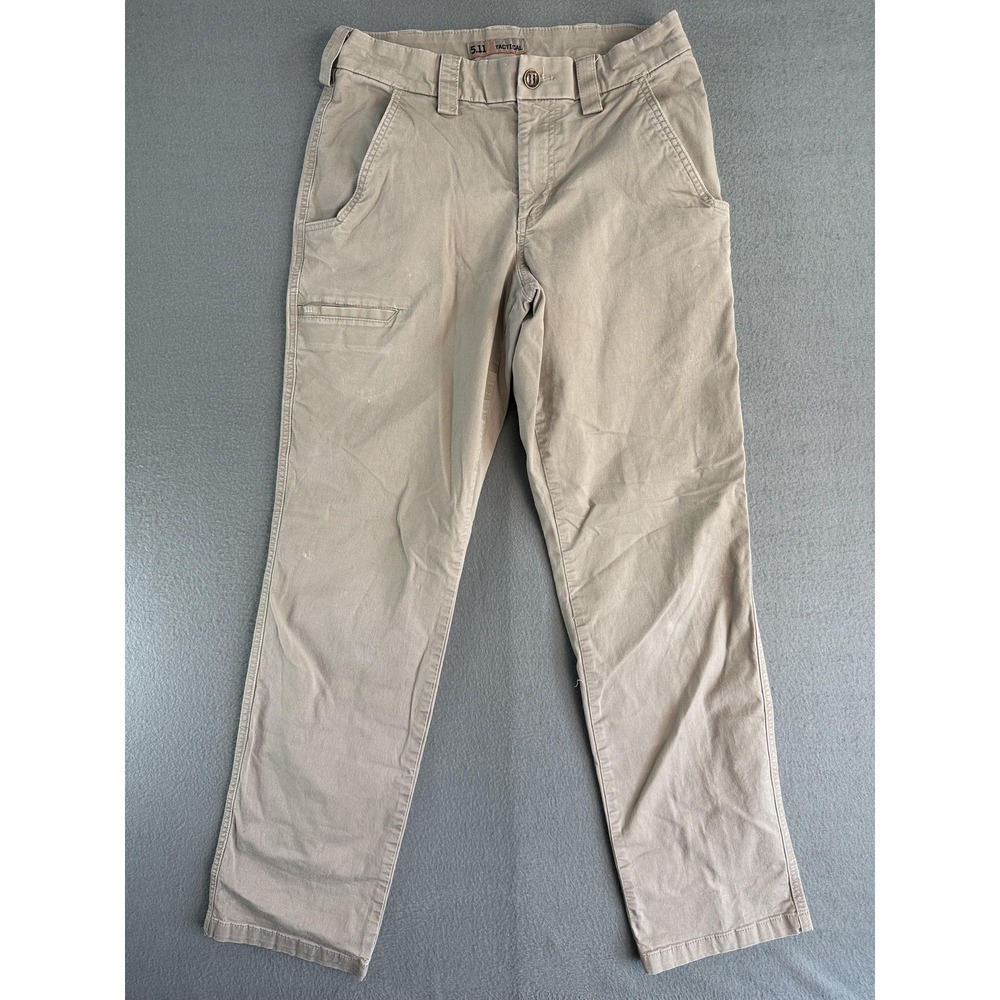 5.11 Tactical Pants Mens 30x32 Beige Regular Fit Canvas Chino Workwear Casual